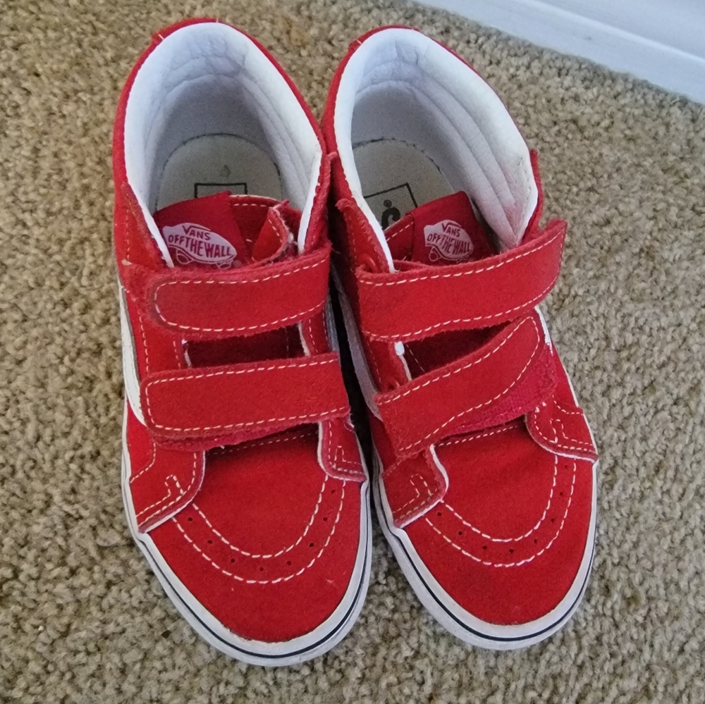Vans red Boys 13
